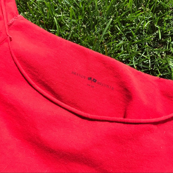 3/$15 Brandy roll hem crew tee shirt - Picture 3 of 3